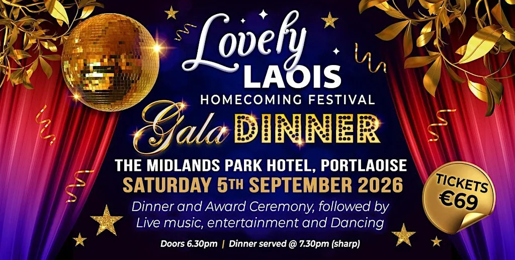 Lovely Laois Homecoming Festival Gala Dinner at Midlands Park Hotel