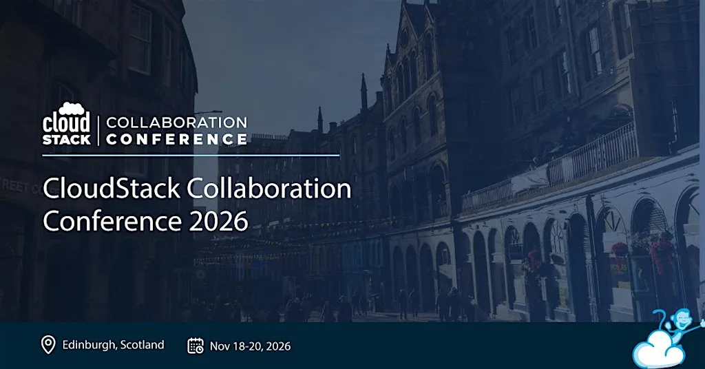 CloudStack Collaboration Conference 2026 at John McIntyre Conference Centre, The University of Edinburgh