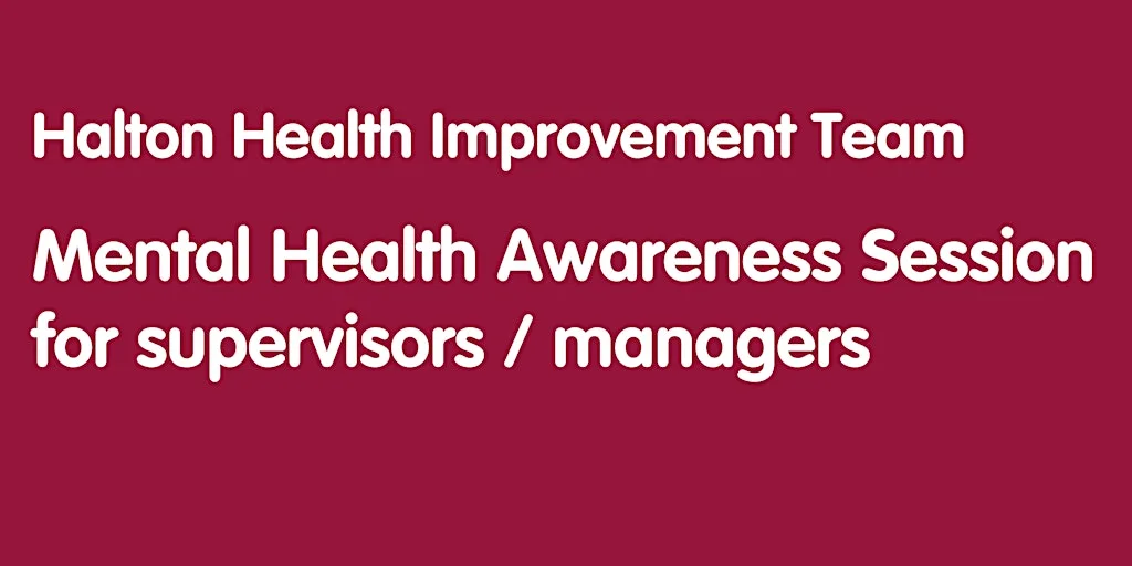 Mental Health Awareness for Managers/supervisors