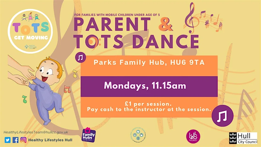 Parent and Tots Dance (Parks Family Hub) at Parks Family Hub