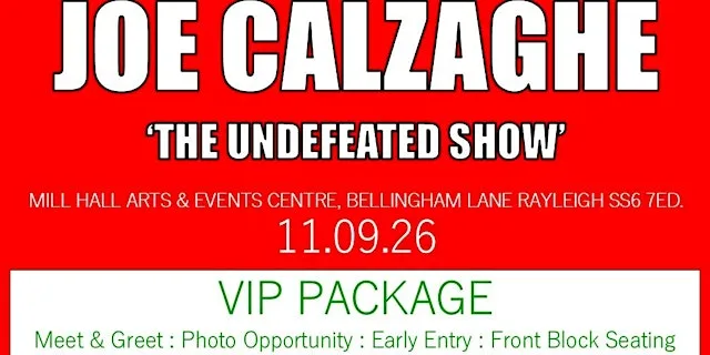 JOE CALZAGHE - The Unbeaten Show at Mill Hall