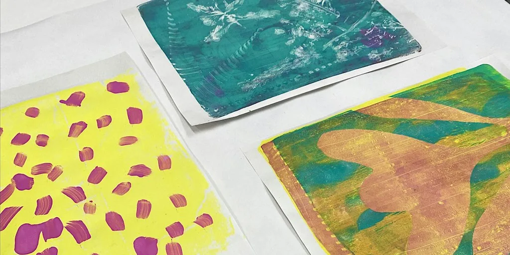 Painterly Gelli Plate Printing at Carousel Print Studio, Exchange Place Studios
