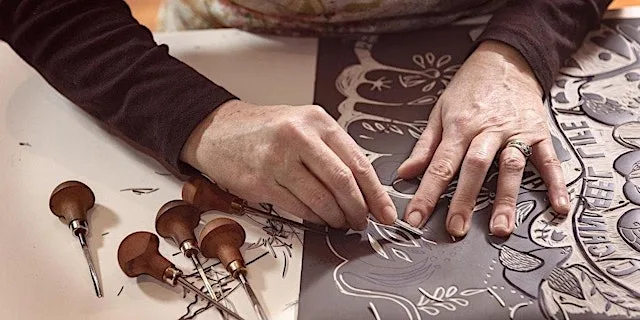 An Introduction to Linocut at Colchester Makerspace