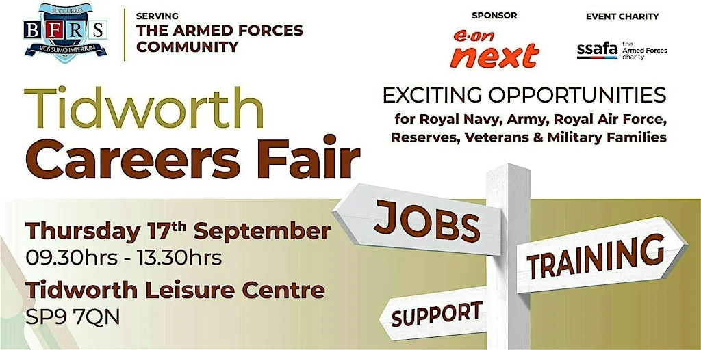 BFRS Tidworth National Careers Fair on Thursday, 17 September 2026 at Tidworth Leisure Centre