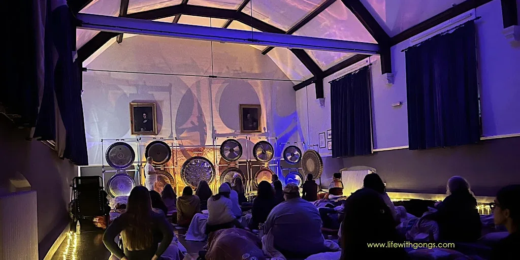 Awakening Gong Bath with 10 Gongs & 45" Drum ~ Double Session at Merrow Village Hall
