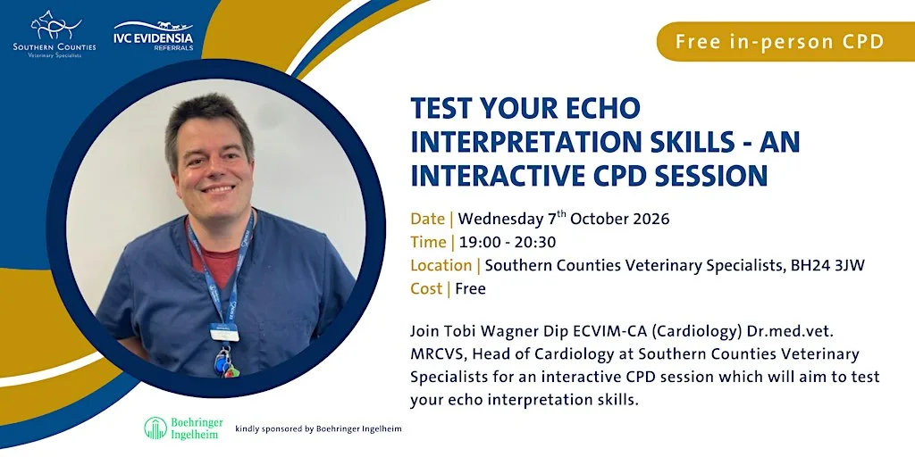 Test your echo interpretation skills - an interactive CPD session at Southern Counties Veterinary Specialists