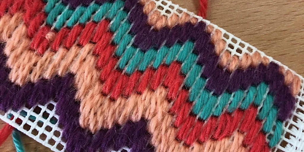 Bargello (tapestry embroidery) MORNING with Kim Searle