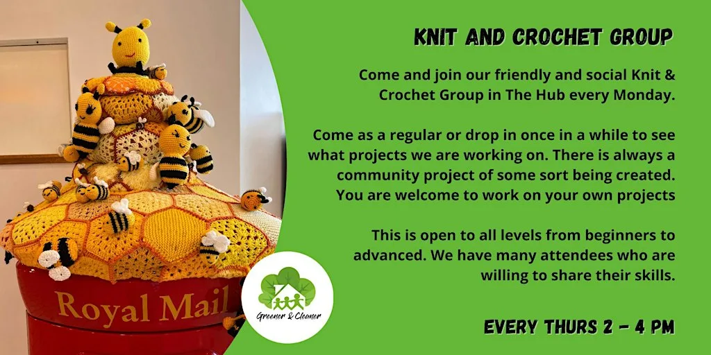 Knit & Crochet Group at The Hub, The Glades, Bromley