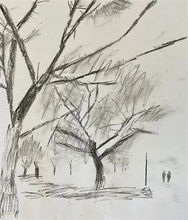 Nature Crafts for Adults - Sherbourne - Charcoal Drawing at War Memorial Park Visitor Centre