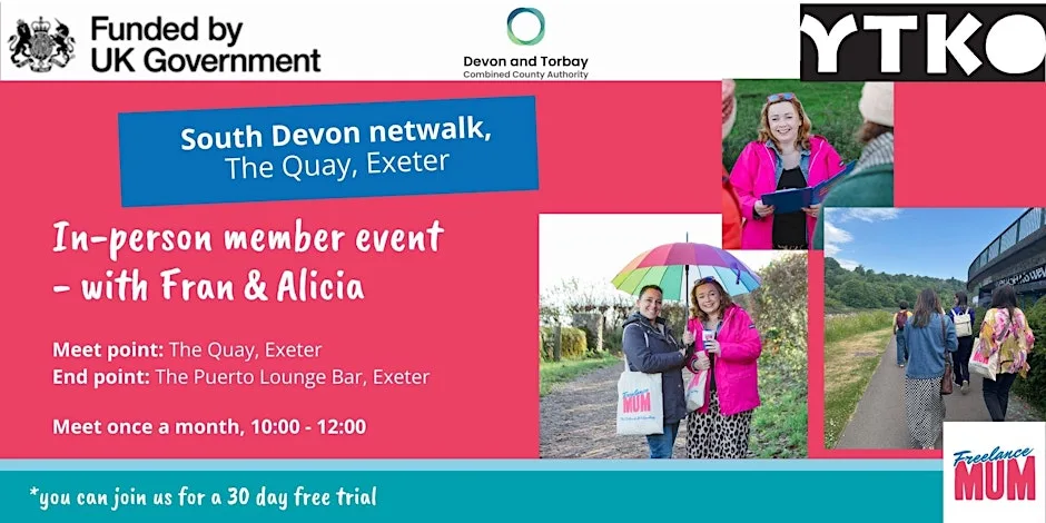 Freelance Mum Netwalk Exeter: Business Networking at The Quay