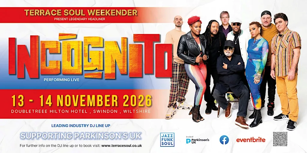 TERRACE SOUL 2026 VIP WEEKENDER LEGENDARY HERITAGE HEADLINER at DoubleTree by Hilton Swindon