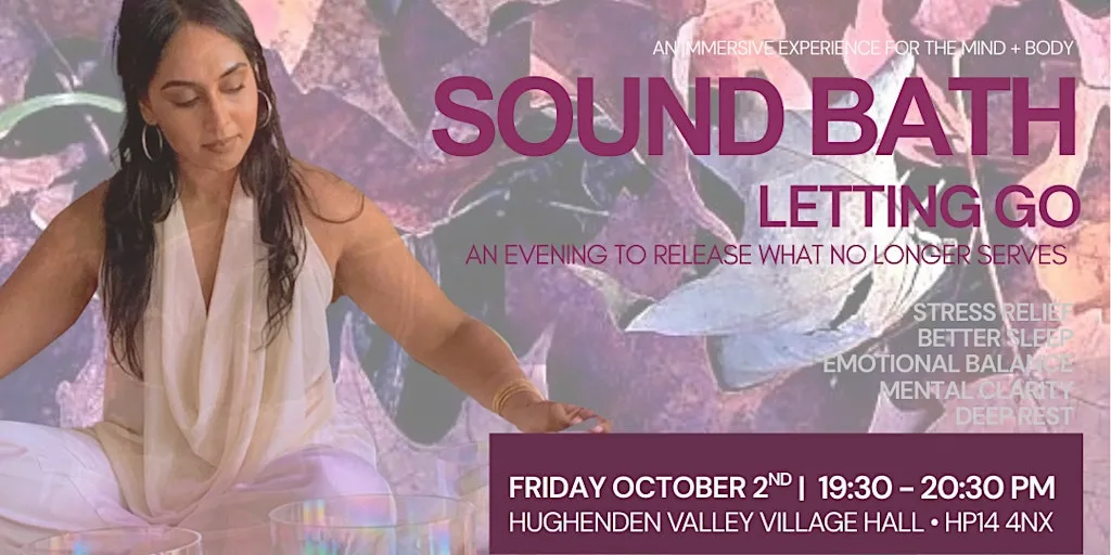 Sound Bath: Letting Go at Hughenden Village Hall