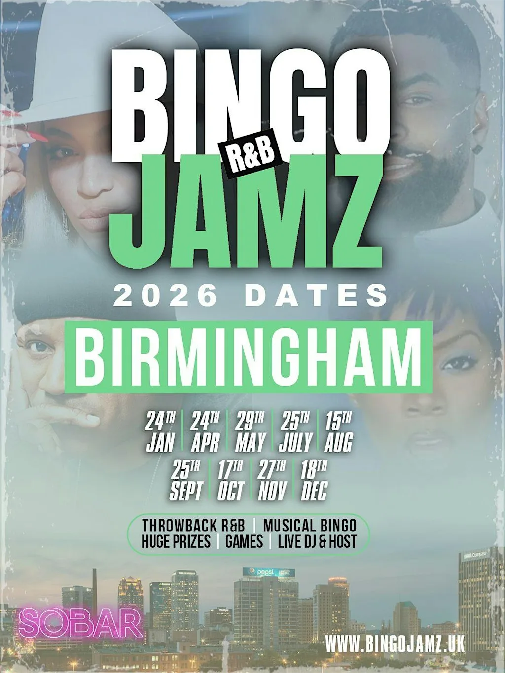Bingo Jamz Birmingham | 2026 at Sobar