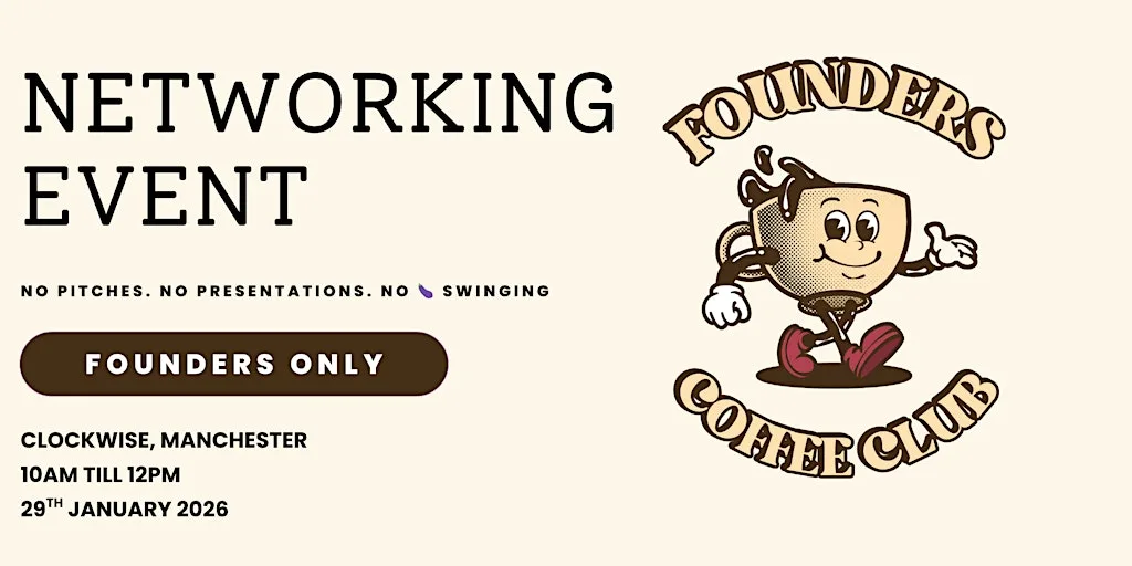 Founders Coffee Club Networking | Manchester at Clockwise Linley House, Manchester - Coworking & Office Space