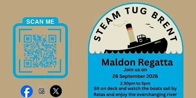 Maldon Regatta - aboard Steam Tug Brent - Wellbeing