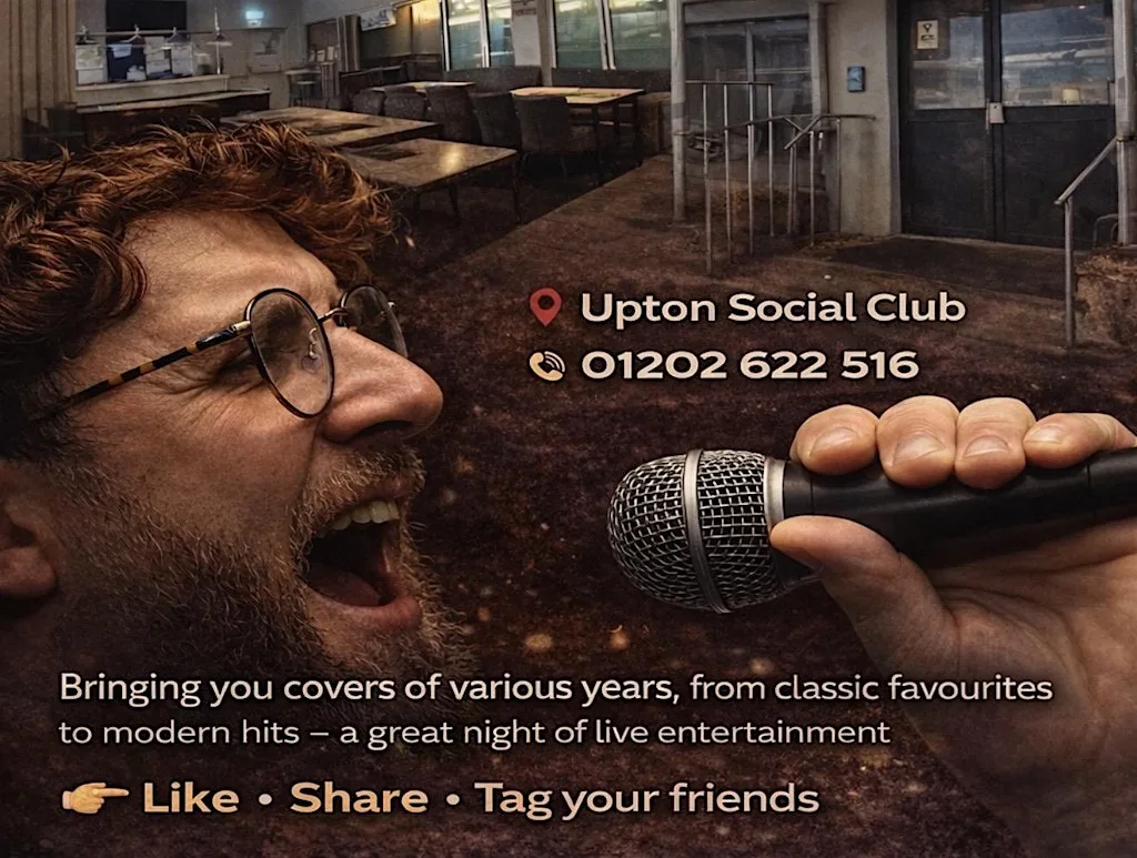 Saturday with John springett at The Upton Social Club