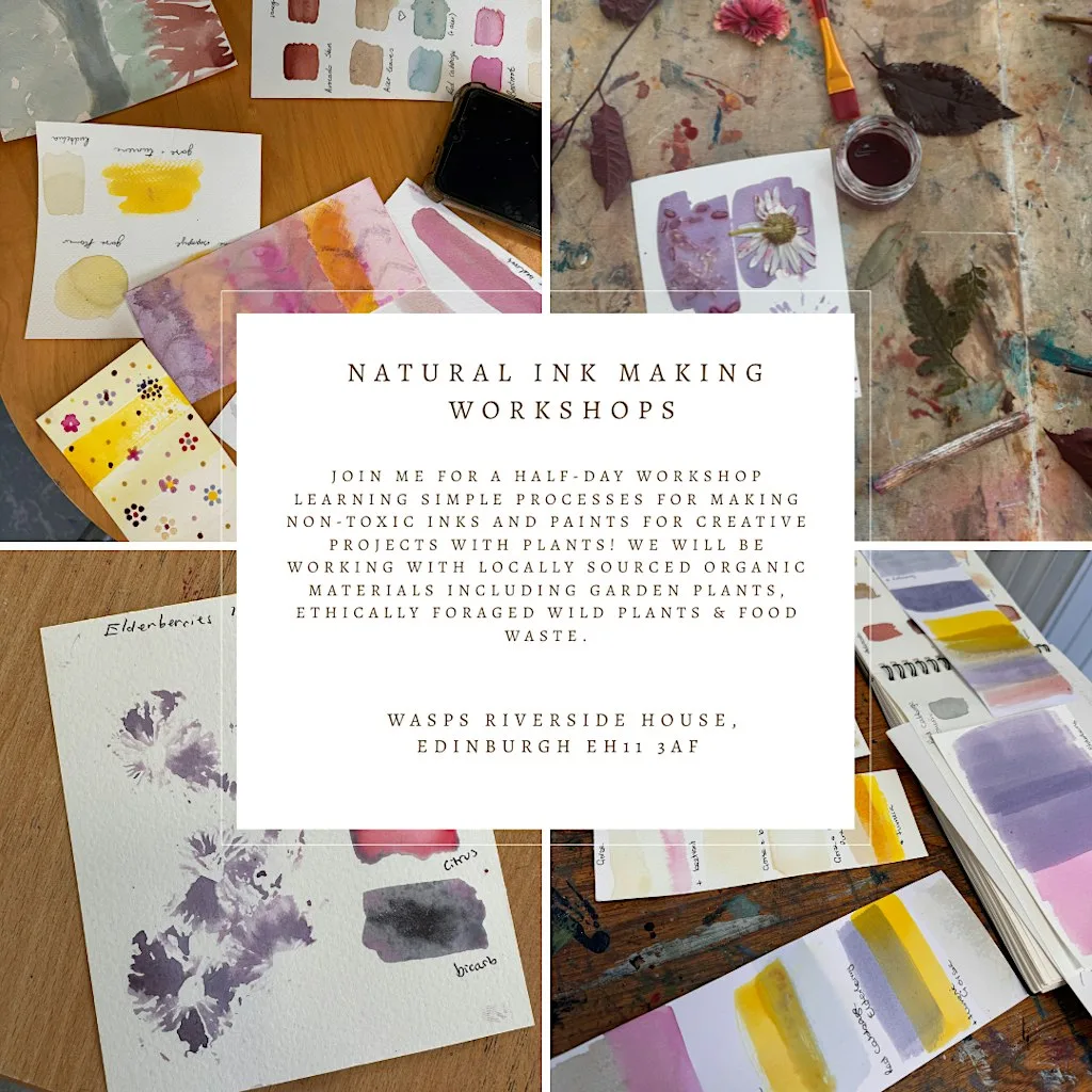 Natural Ink Making Workshop at Wasps Riverside House
