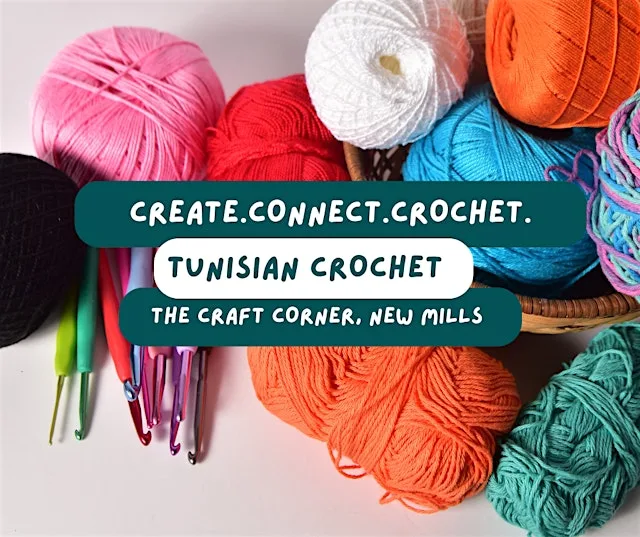 Tunisian / Afghan crochet course - 2-session course (6 hours) at Milestone Studios