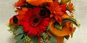 Fresh Pumpkin Flower Workshop at stainton village hall stainton middlesbrough