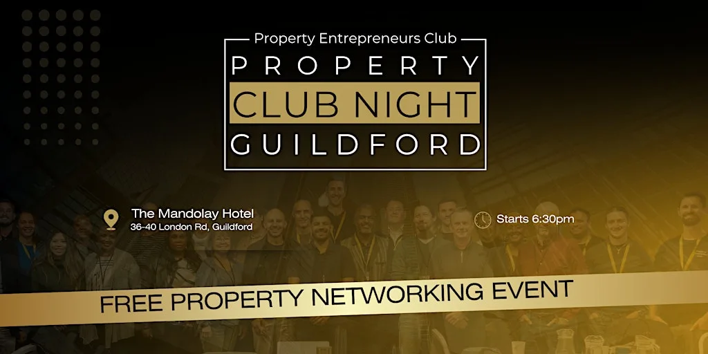 Property Club Night Guildford - Free Event at Mandolay Hotel