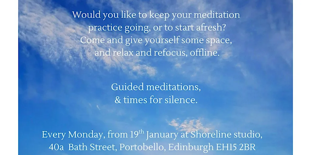 Meditation classes - Monday evenings at Shoreline Porty