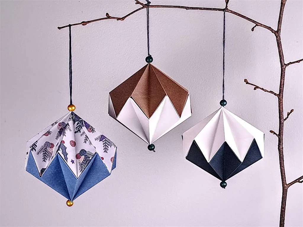 Origami Diamond Decorations (ATOCY, afternoon) at A Touch of Craft Yorkshire