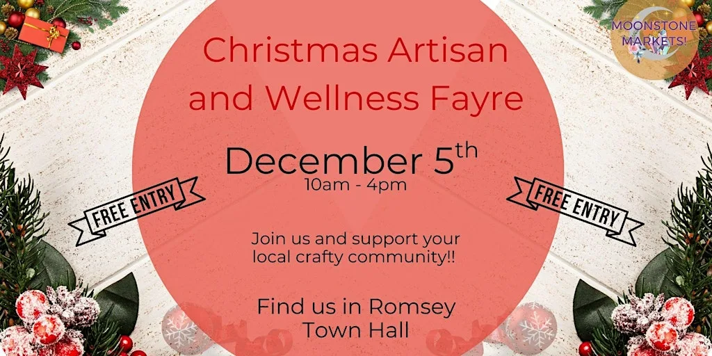5th December 2026 – Christmas Artisan & Wellness Fayre - Romsey Town Hall at Romsey Town Council