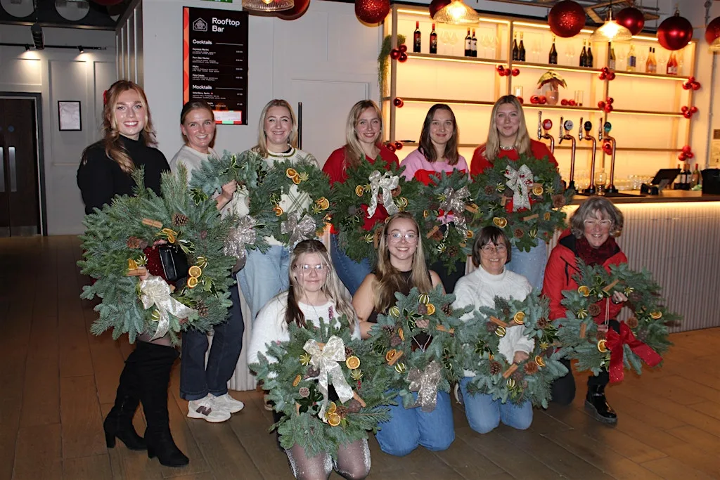 Festive Wreath Workshop with Flowers by Amy at Cambridge Street Collective