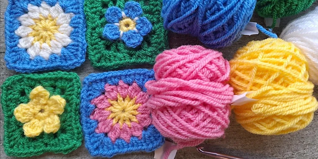 Crochet Flower (Squares) Workshop at Far Ings Visitor Centre