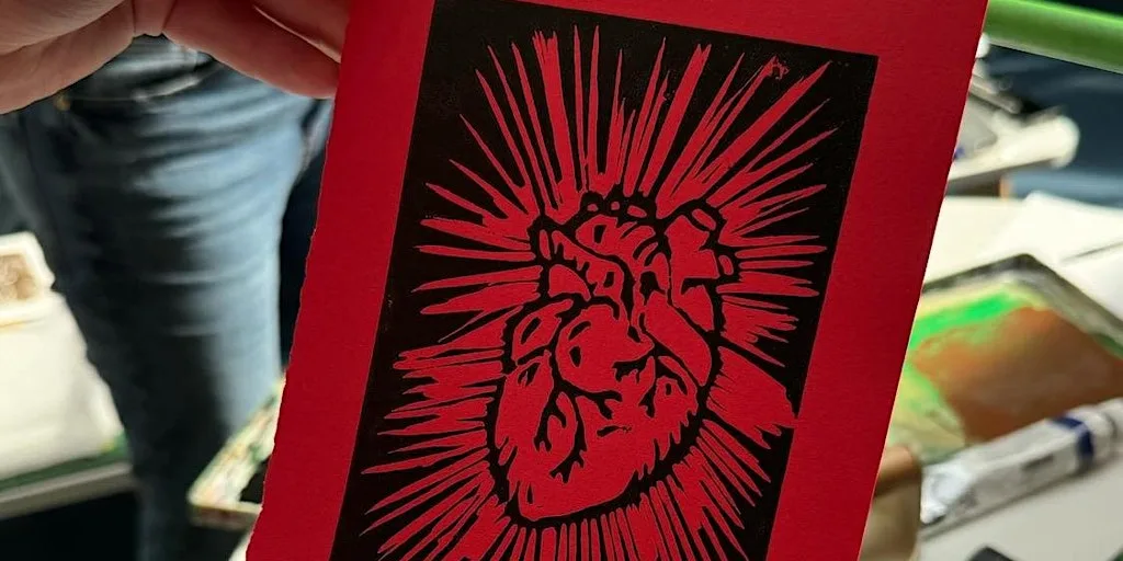 Linocut Club at Cobalt Studios