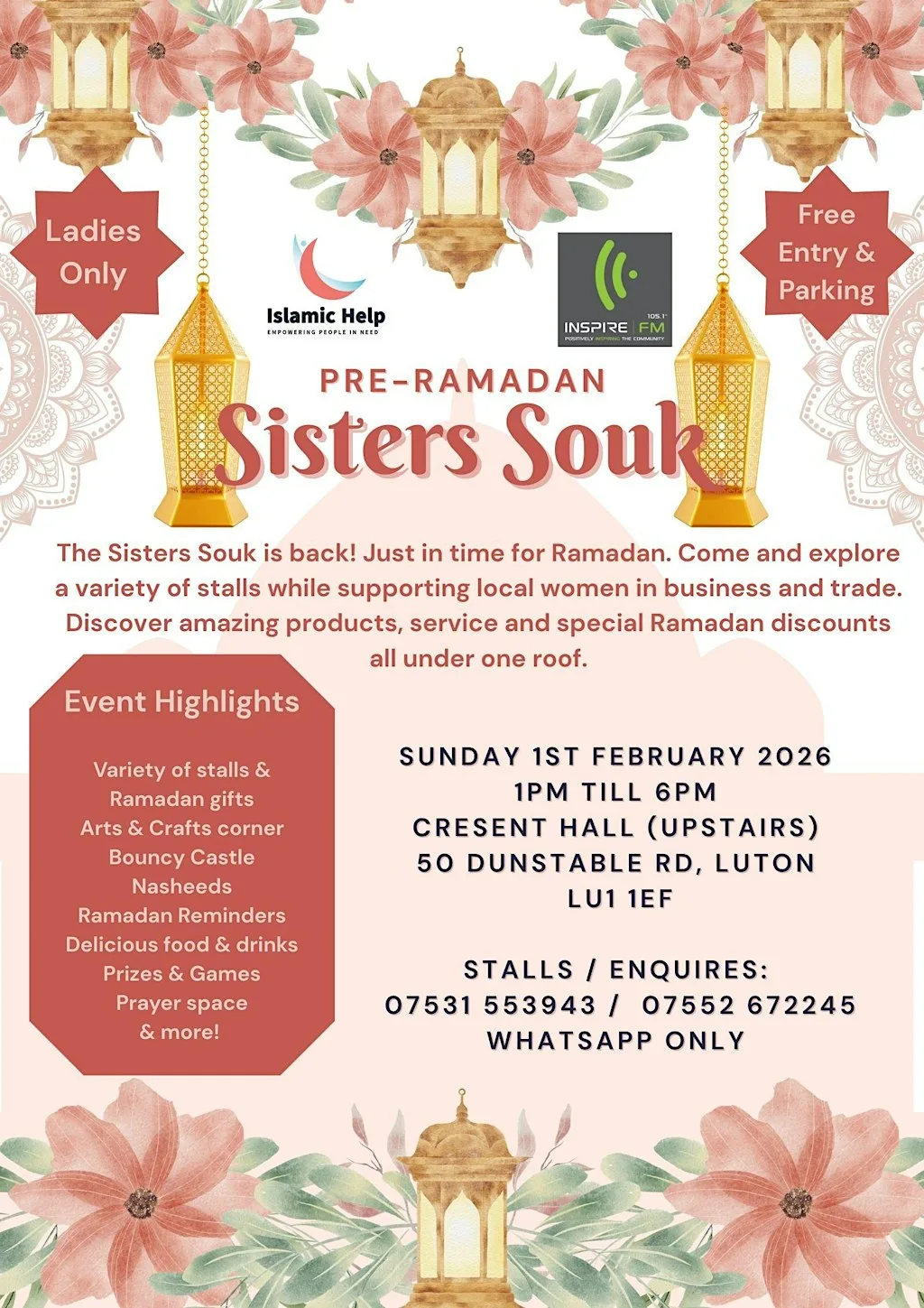 Sisters Souk - Food & Shopping Festival Edition (Luton) at Crescent Hall