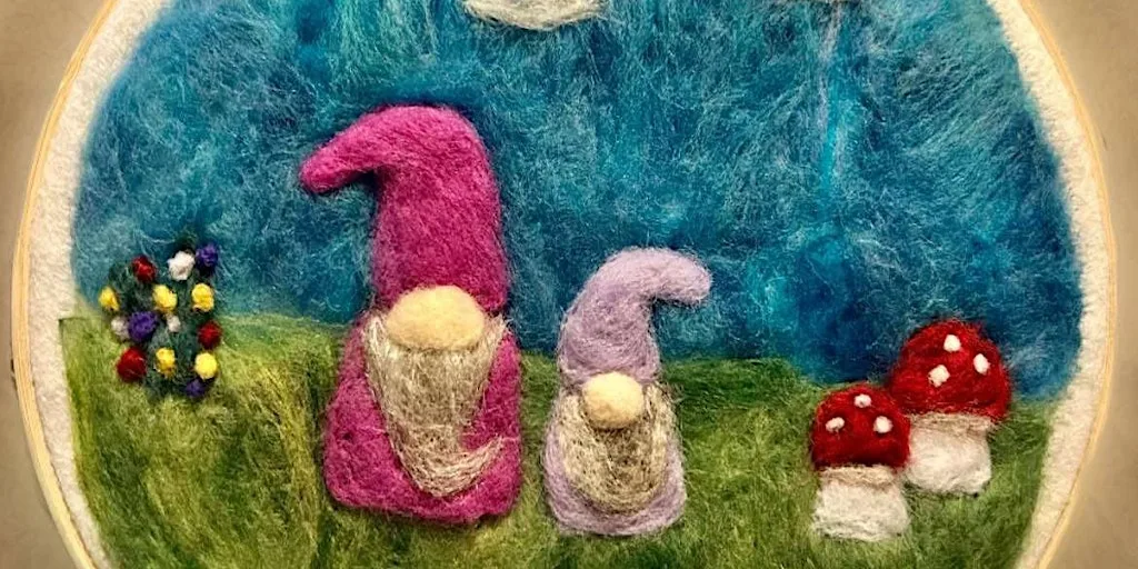 Monthly needlefelt group- Barnard Castle at TCR The Hub