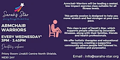 Armchair Warriors - Seated Exercise Sarah's Star Charity