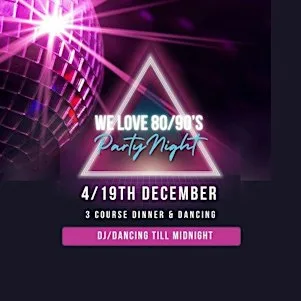 We Love 80/90s Christmas Party at Springbank Manor