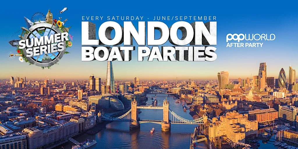 London Summer Boat Party - FREE After Party Included! at Temple Pier Victoria Embankment