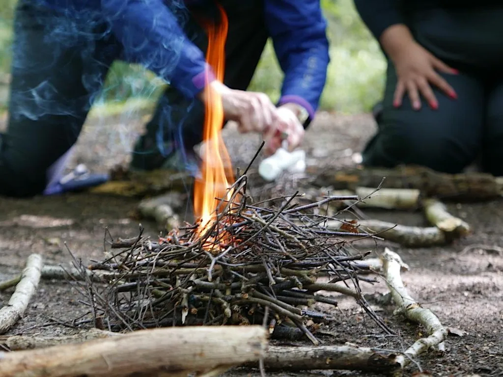 Forest School Skills Refresher at Swanwick Lakes at Swanwick Lakes Nature Reserve
