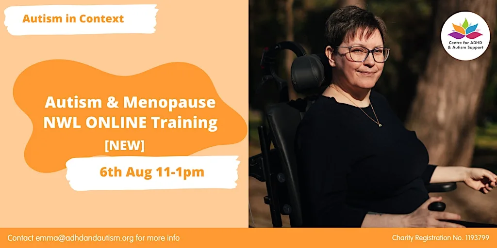 Autism & Menopause NWL Professional Training