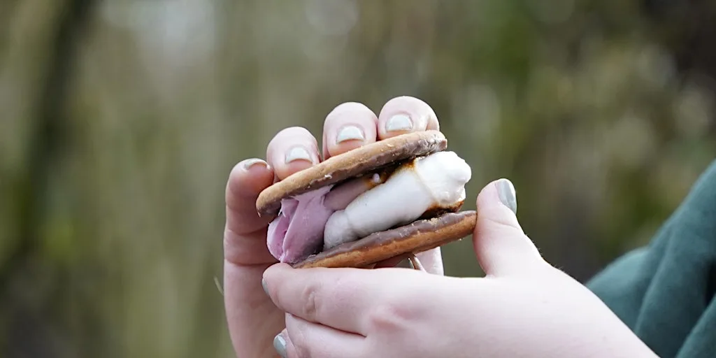 Dens, Hammocks and Campfire S'mores at Ryton Pools Country Park at Ryton Pools Country Park
