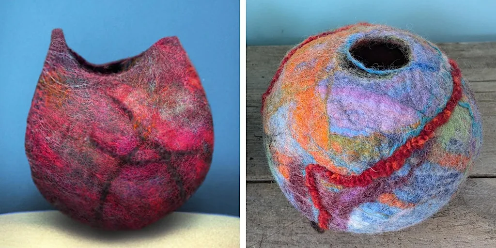 Felted bowl workshop at The Craft House