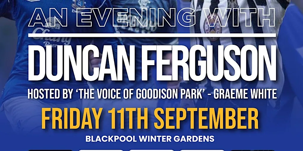An Evening with Duncan Ferguson at Mode Winter Gardens Apartments Blackpool