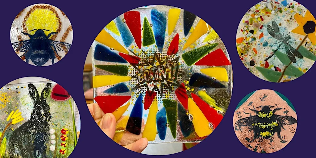 Glass Fusing and Silk Screen Printing at Arc Centre, Hat Works