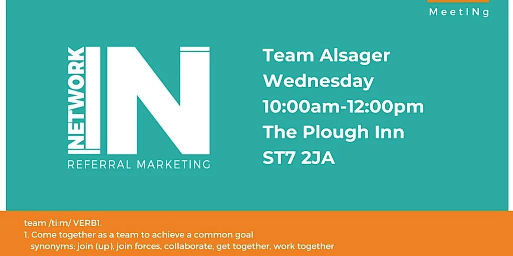 NetworkIN Team Alsager Fortnightly Meeting at Plough Inn