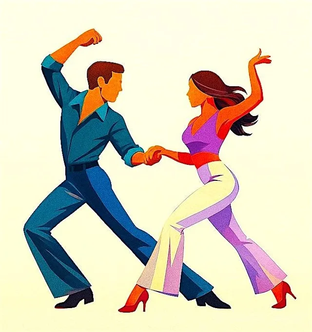 Hustle 70s Disco Hustling Dance Class- Lancaster, Lancashire, North West UK at Gregson Arts & Community Centre
