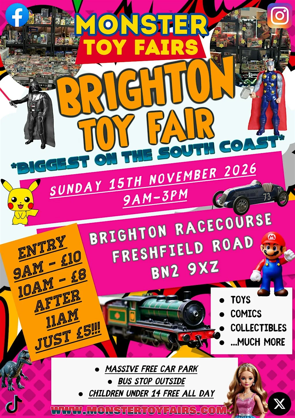 Brighton Toy Fair - The Biggest on the South Coast - over 150 stalls at Brighton Racecourse