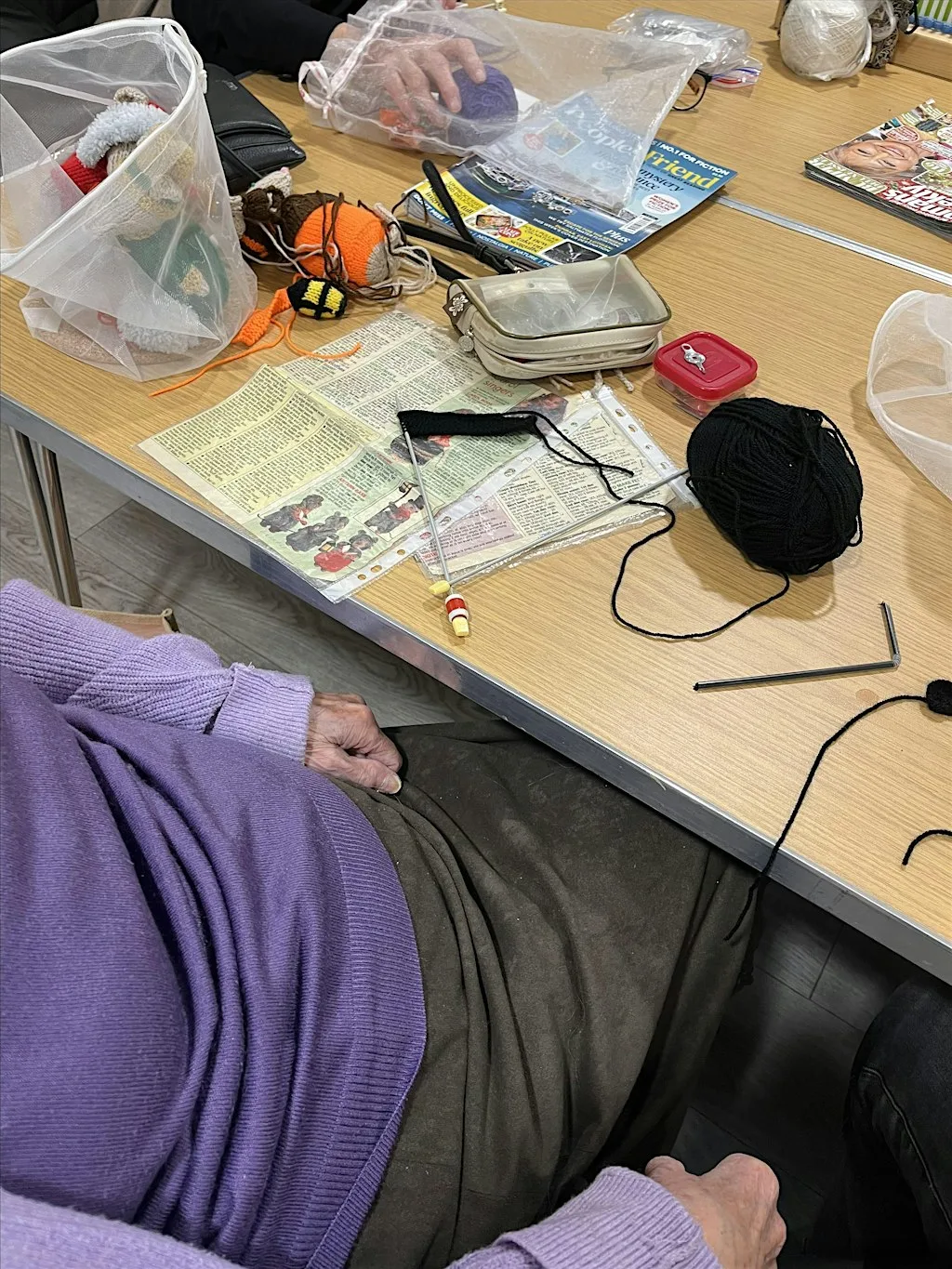 Knit and Natter with Jayla for over 55's
