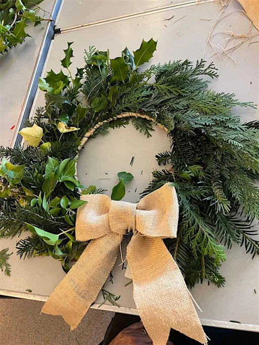 Traditional Christmas Wreath Workshop (Bring Your Own Bottle) at 56 Hamilton Rd