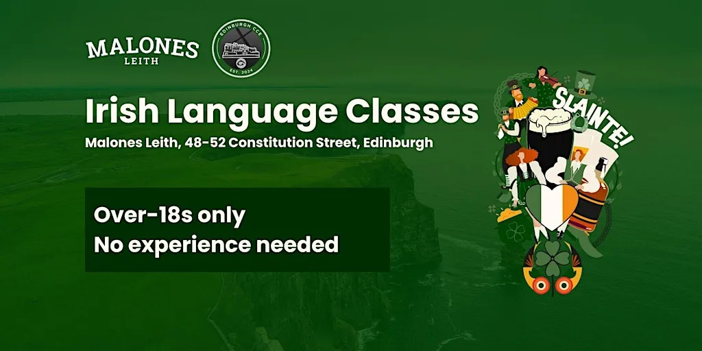 Irish Language Classes at Malones Leith