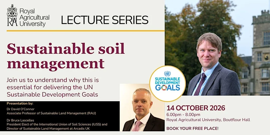 Sustainable Soil Management ~ RAU Lecture Series 2026 at Royal Agricultural University