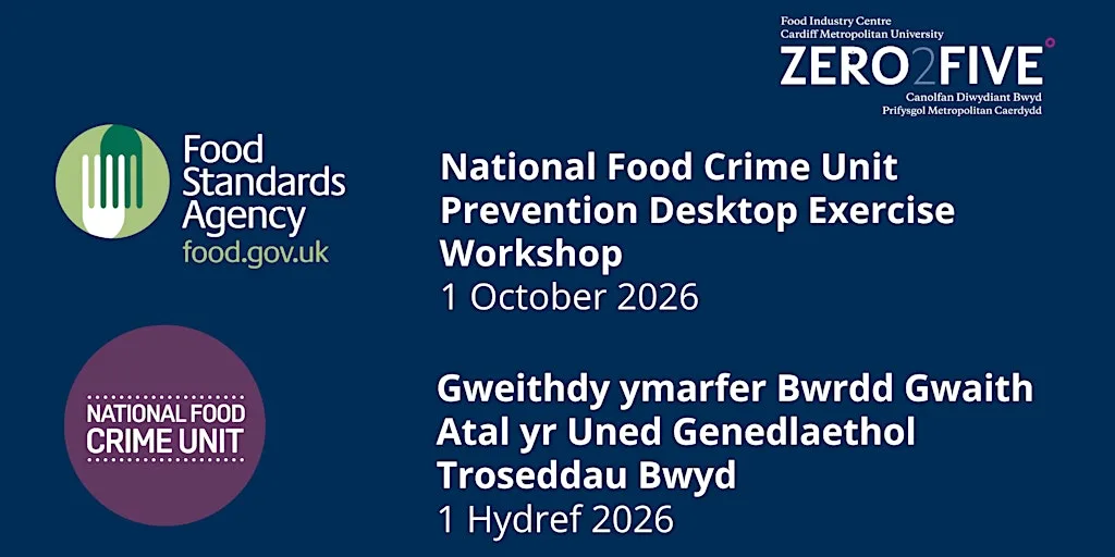 National Food Crime Unit Prevention Desktop Exercise at Cardiff Metropolitan University