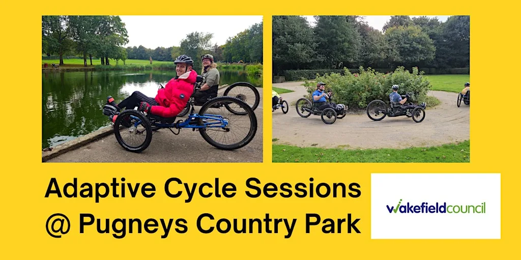 Adaptive Cycle Sessions @Pugneys Country Park, Wakefield at Pugneys Watersports Centre and Country Park